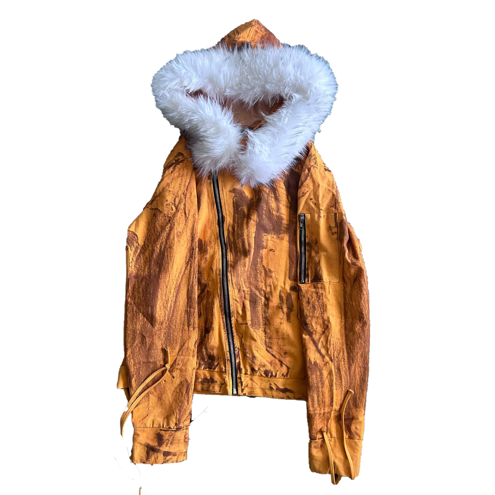AW25 Tea-dye Fur Jacket
