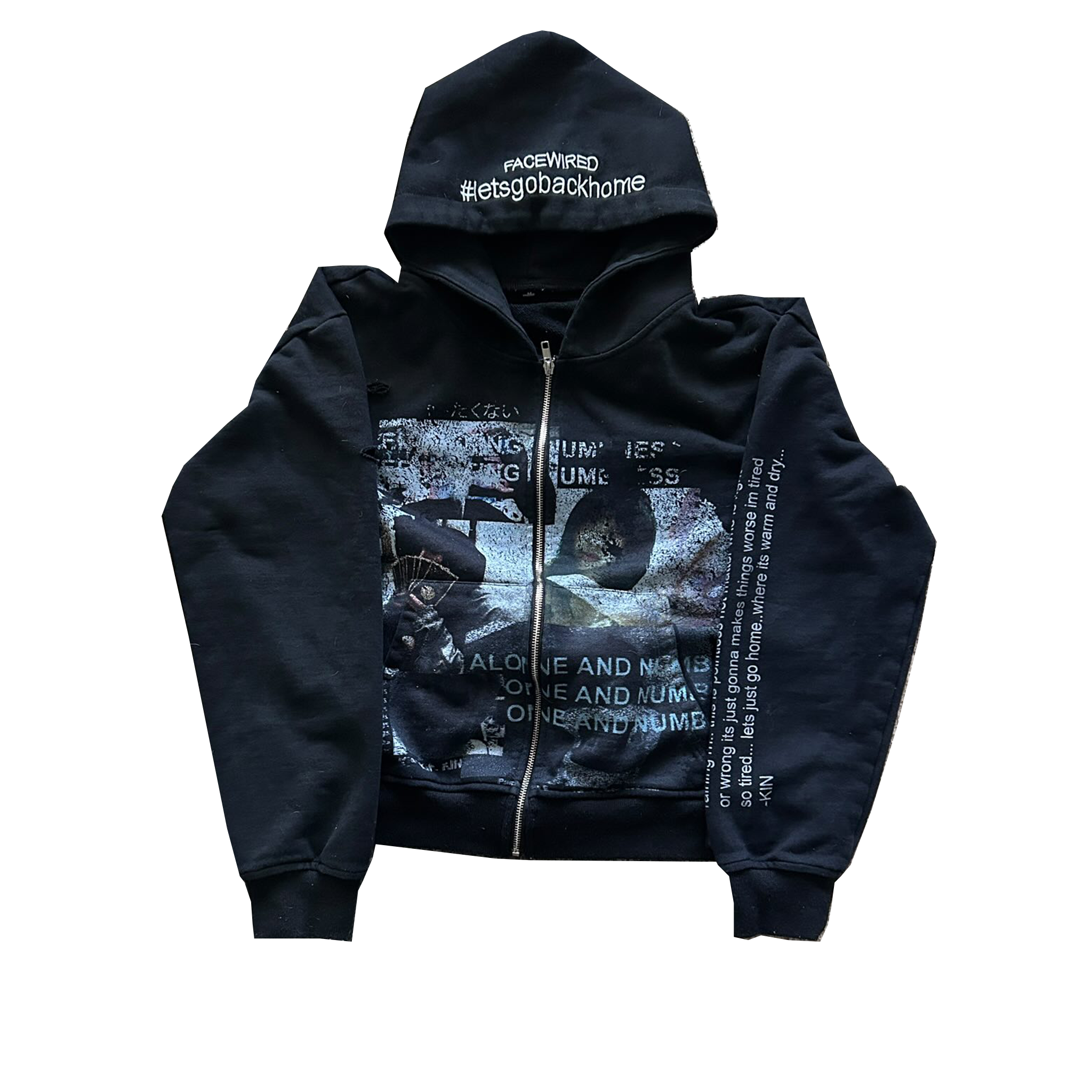 HATE WHEN IT RAINS ZIP-UP